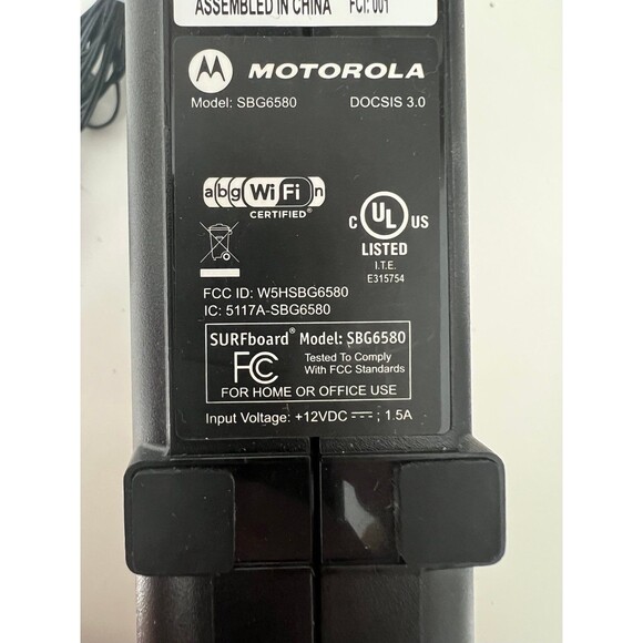 Motorola Surfboard Wireless Internet Router Model SBG6580 DOCSIS 3.0 - Picture 4 of 5